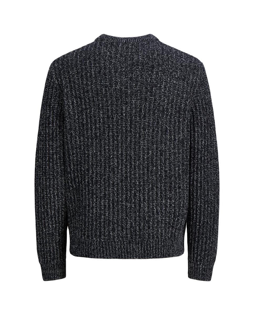 Jersey de hombre de punto con cuello redondo - Jack & Jones - Azul marino Azul marino-7