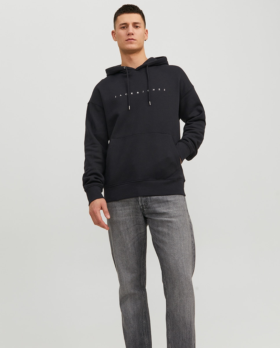 Sudadera con capucha de hombre - Jack & Jones - Negro Negro-1