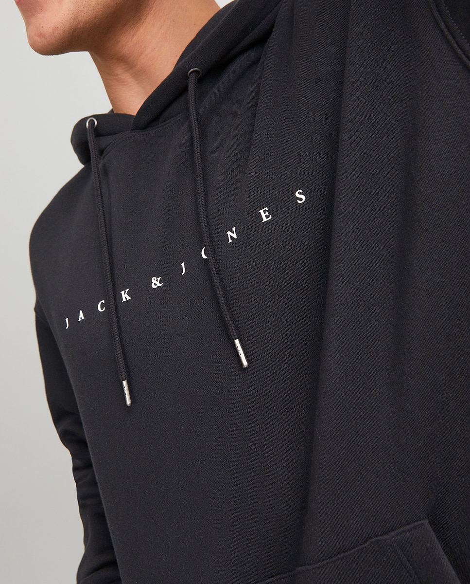 Sudadera con capucha de hombre - Jack & Jones - Negro Negro-3