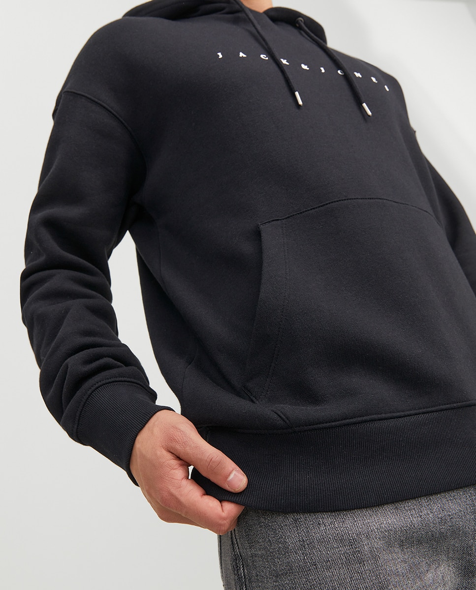 Sudadera con capucha de hombre - Jack & Jones - Negro Negro-4