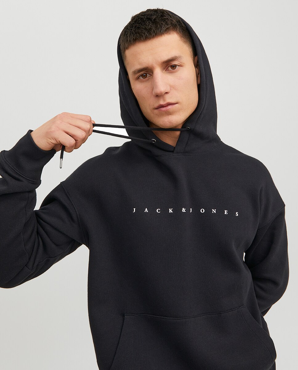 Sudadera con capucha de hombre - Jack & Jones - Negro Negro-5