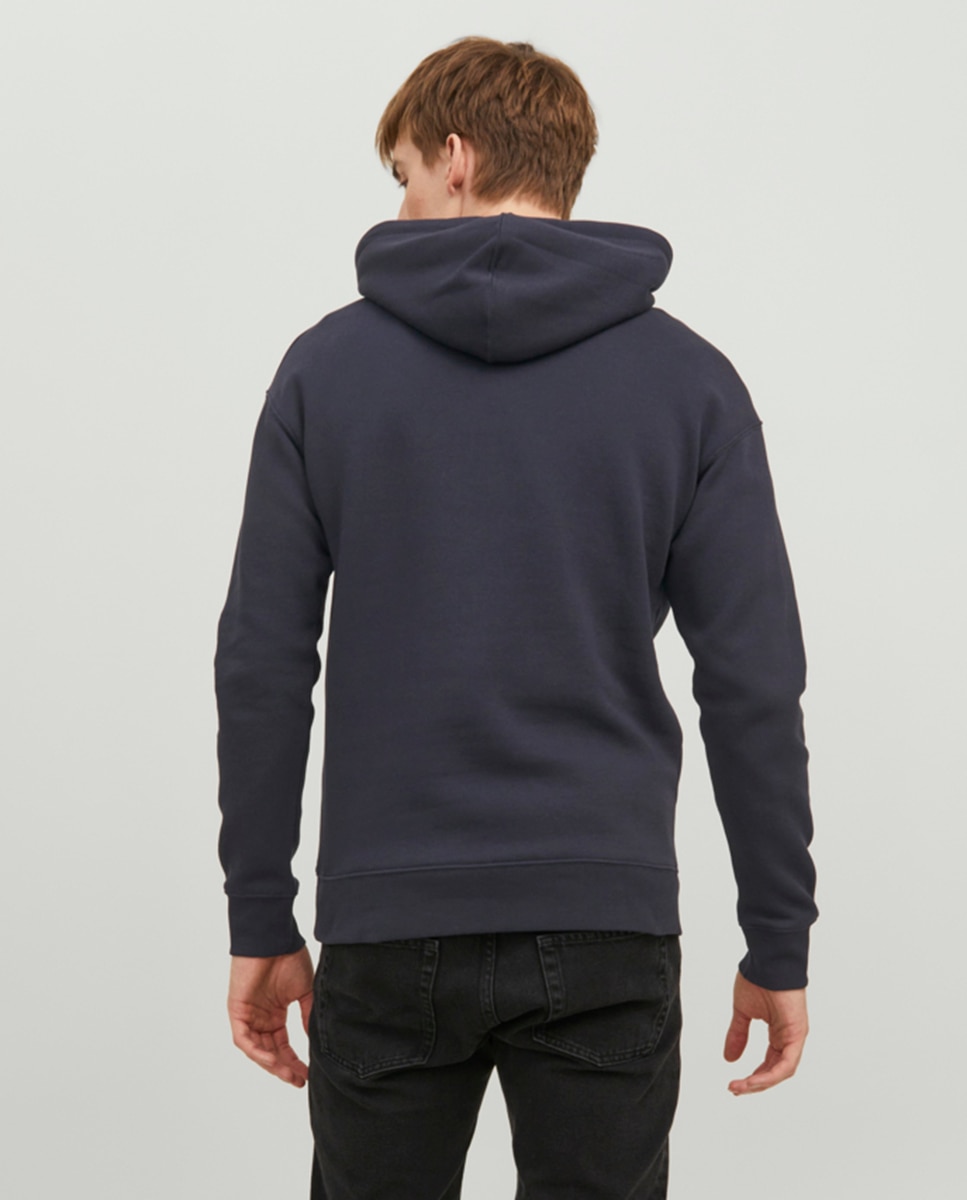 Sudadera con capucha de hombre - Jack & Jones - Azul oscuro Azul oscuro-2