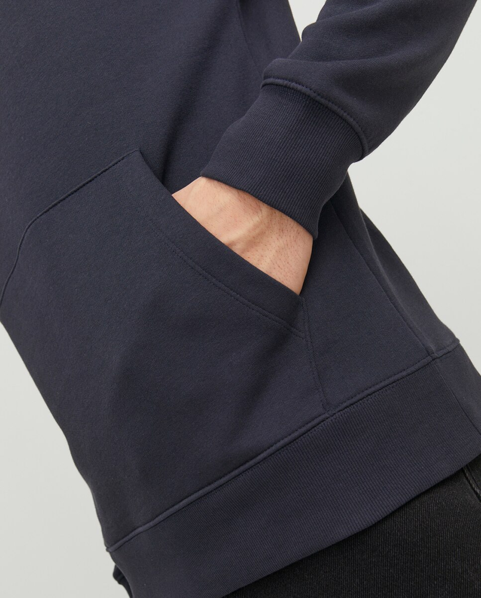 Sudadera con capucha de hombre - Jack & Jones - Azul oscuro Azul oscuro-4
