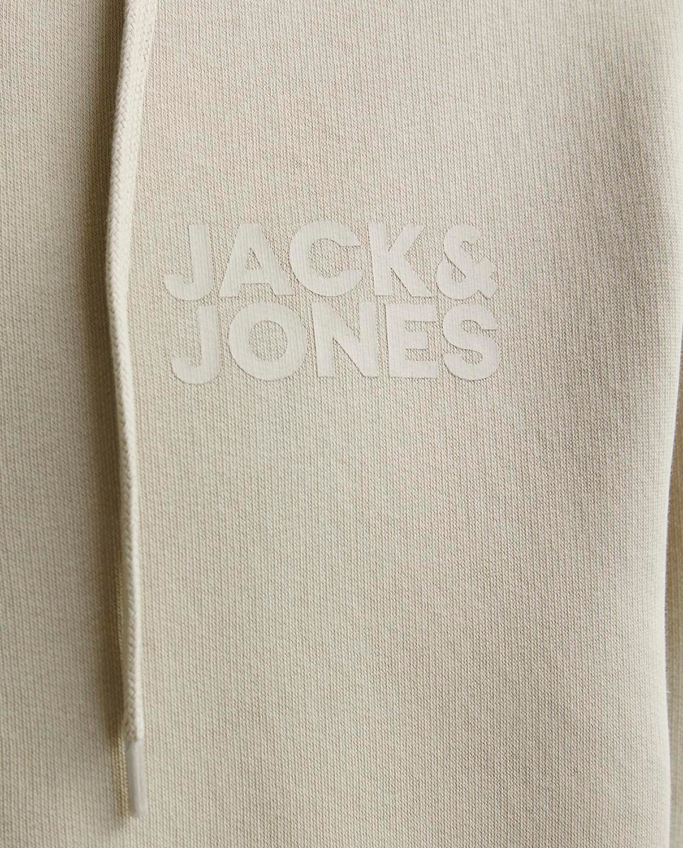 Sweatshirt com Capuz e Fecho de Correr Creme-5