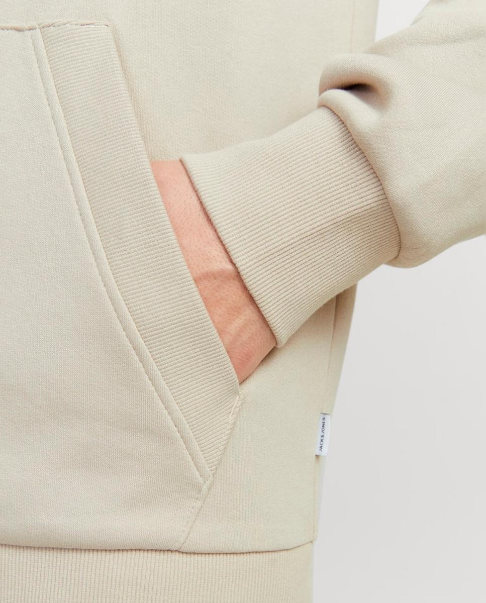 Sweatshirt com Capuz e Fecho de Correr Creme-6
