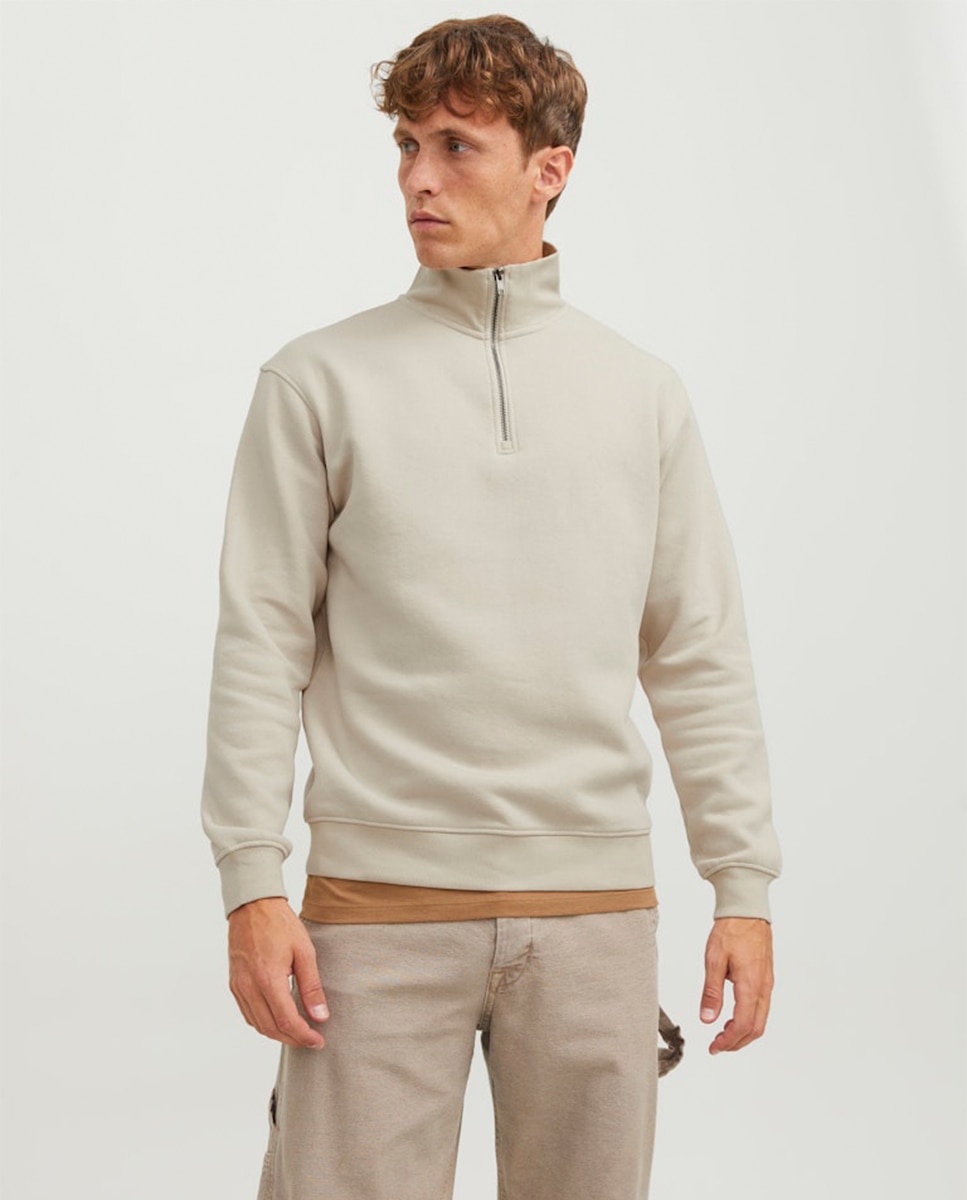 Imagem 0 de Sweatshirt com Gola Alta e Fecho de Correr