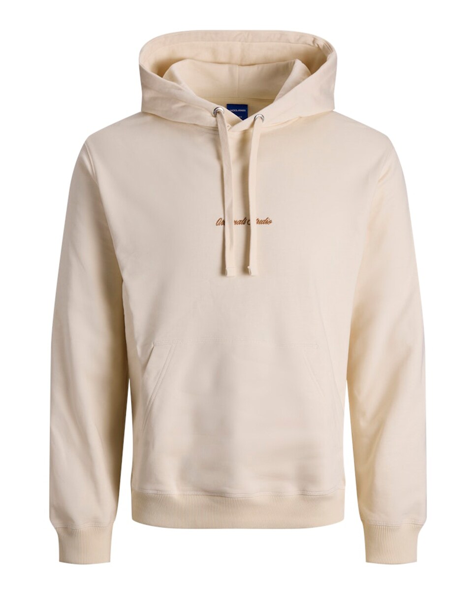 Sweatshirt com Capuz e Bolso Creme-6