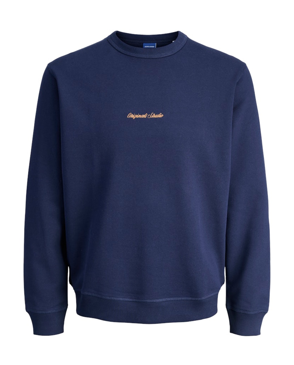 Sweatshirt com Capuz e Bolso Azul-6