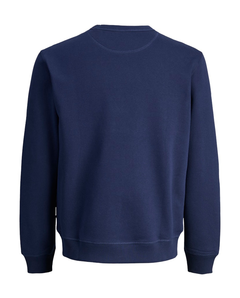 Sweatshirt com Capuz e Bolso Azul-7