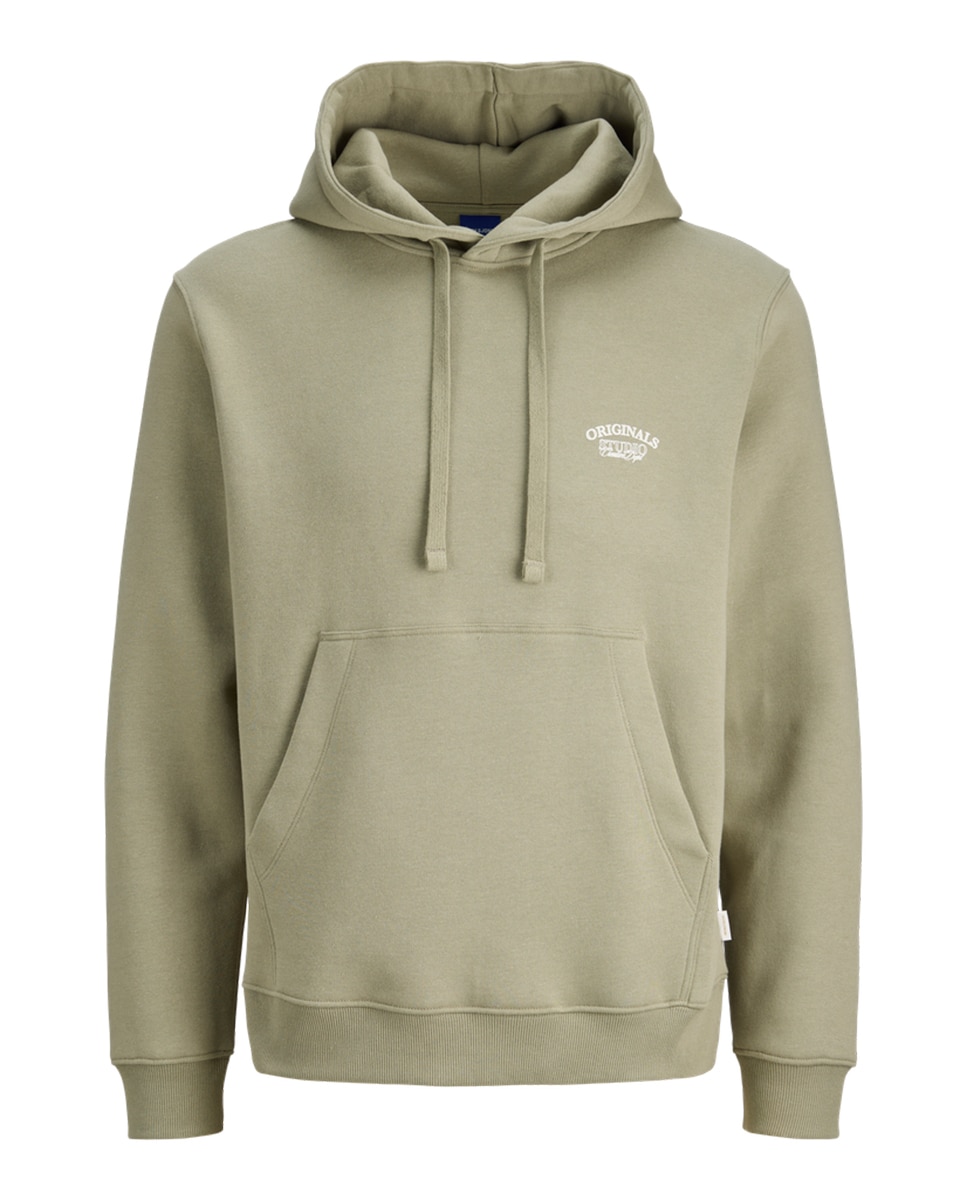 Sudadera de hombre con capucha y back print - Jack & Jones - Azul Verde-1