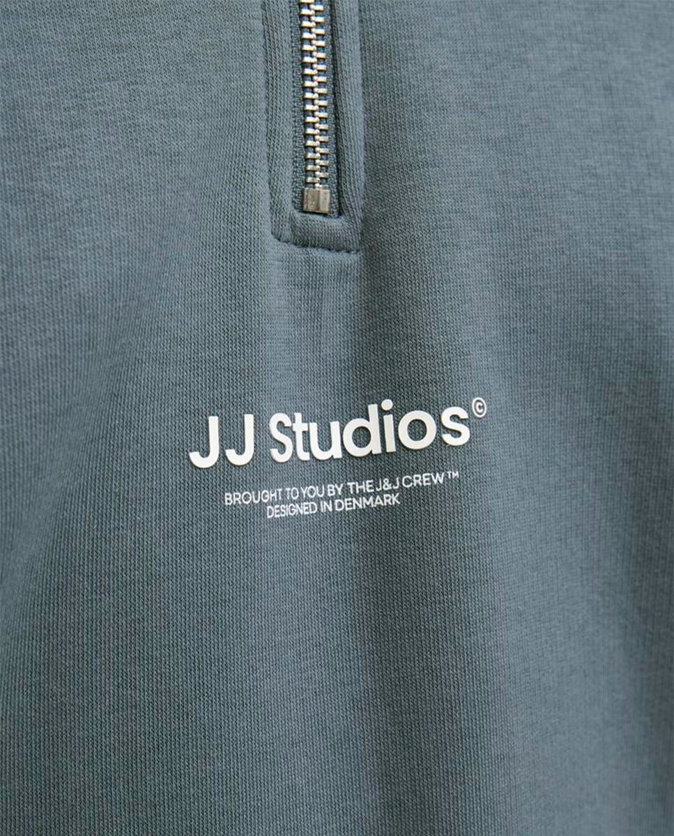 Sudadera de hombre sin capucha con cierre - Jack & Jones - Azul Azul-4