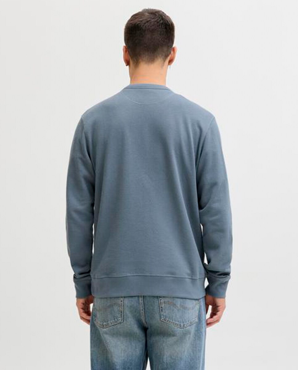 Sudadera de hombre sin capucha lisa - Jack & Jones - Azul Azul-2