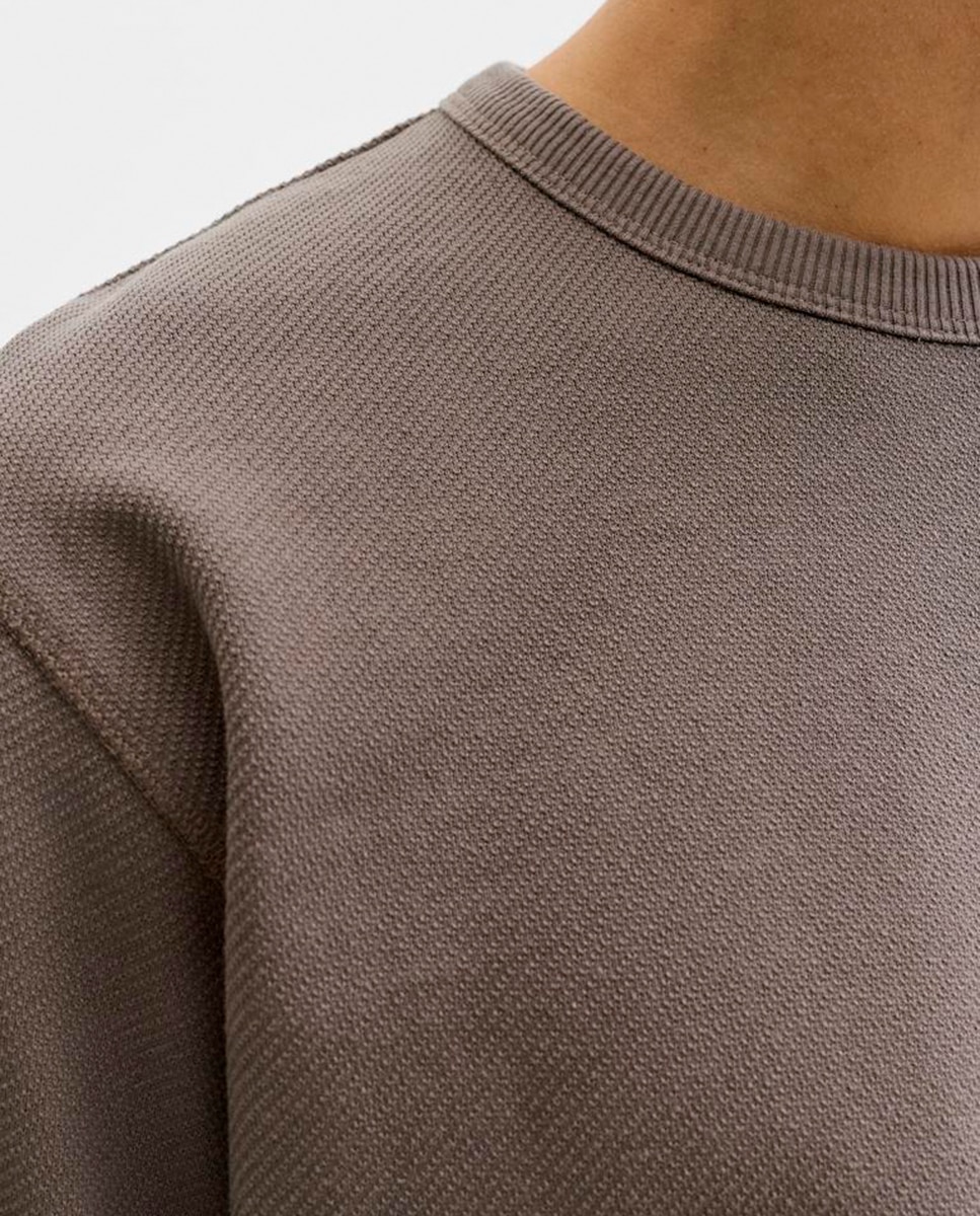Sweatshirt Lisa sem Capuz Castanho-escuro-5