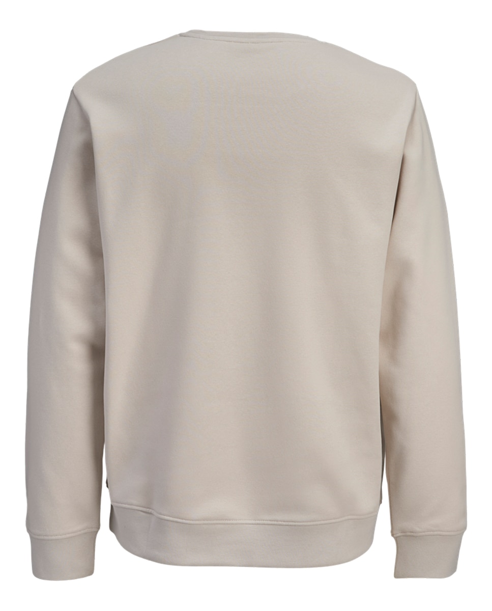 Sweatshirt sem Capuz e com Estampado à Frente Creme-2