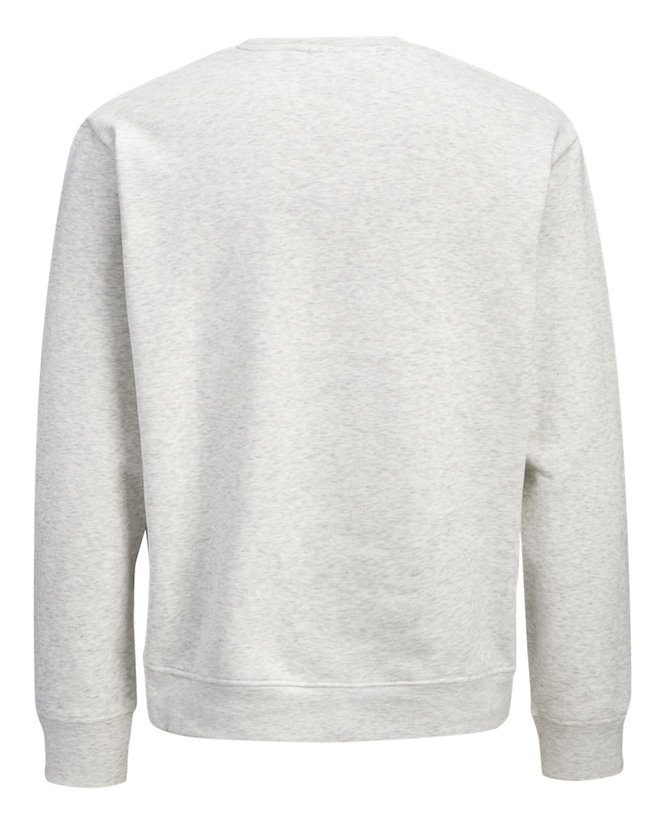 Sweatshirt sem Capuz e com Estampado à Frente Cinzento-claro-2