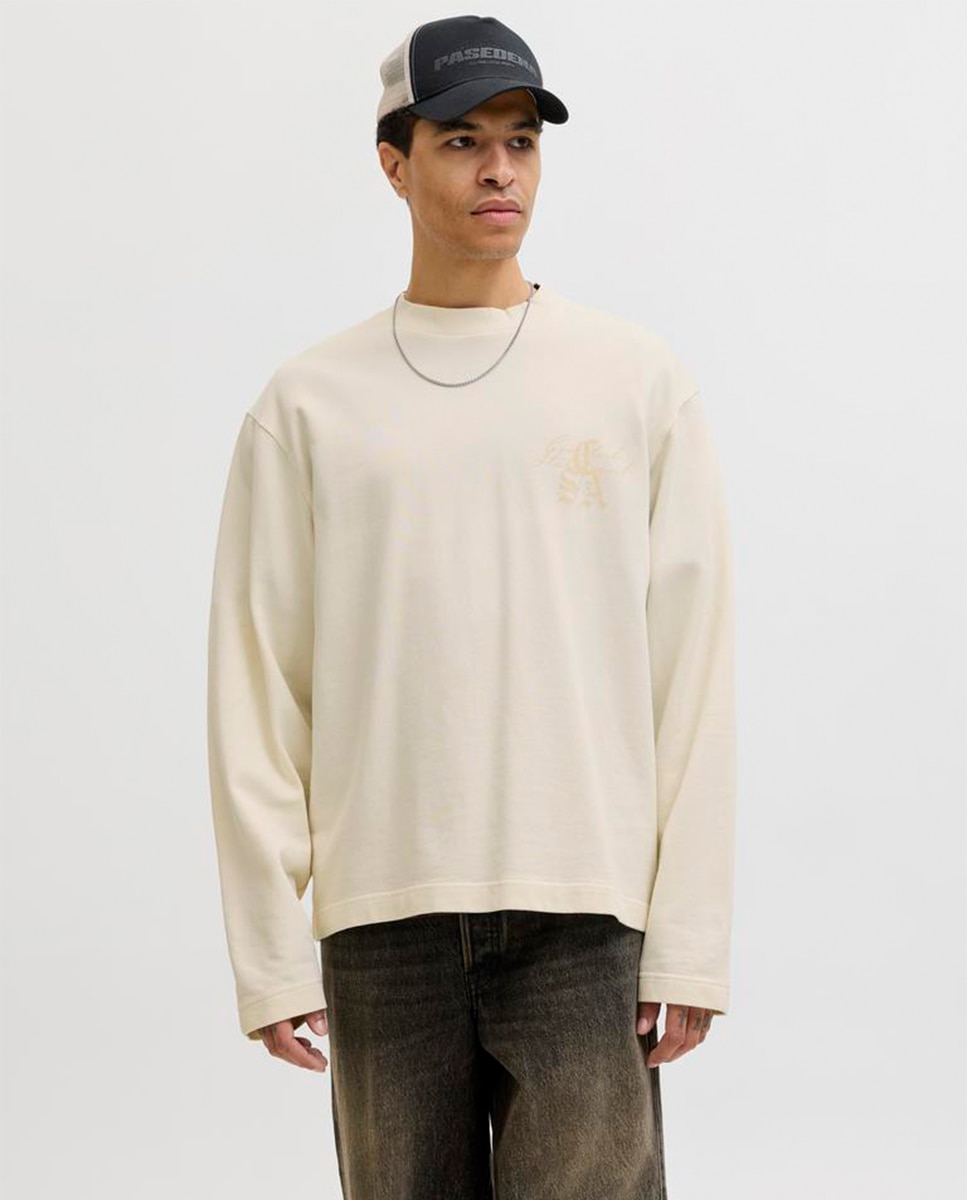 Imagem 0 de Sweatshirt sem Capuz com Estampado Traseiro