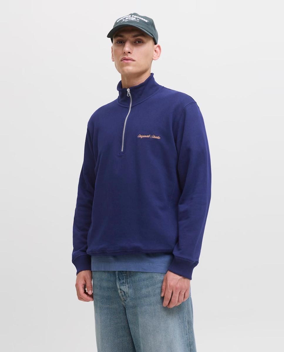 Imagem 0 de Sweatshirt com Gola Alta e Fecho de Correr