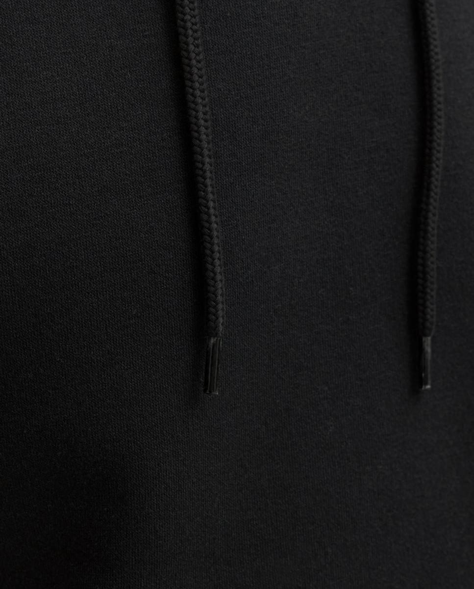 Sudadera de hombre con capucha y print frontal - Jack & Jones - Negro Negro-5