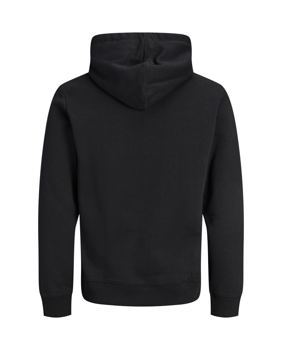 Sudadera de hombre con capucha y print frontal - Jack & Jones - Negro Negro-2