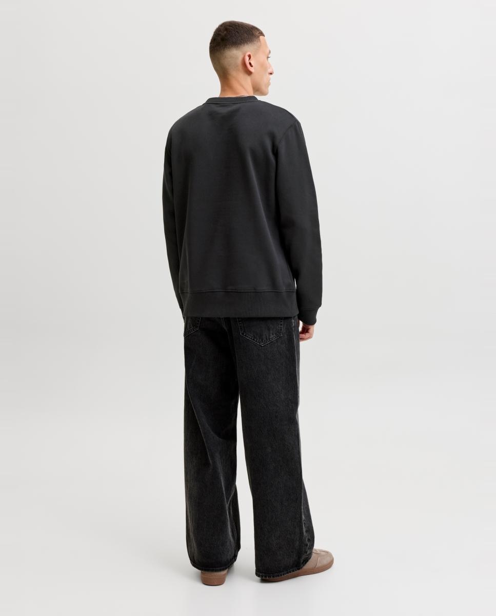 Sudadera de hombre con cuello redondo - Jack & Jones - Negro Negro-2