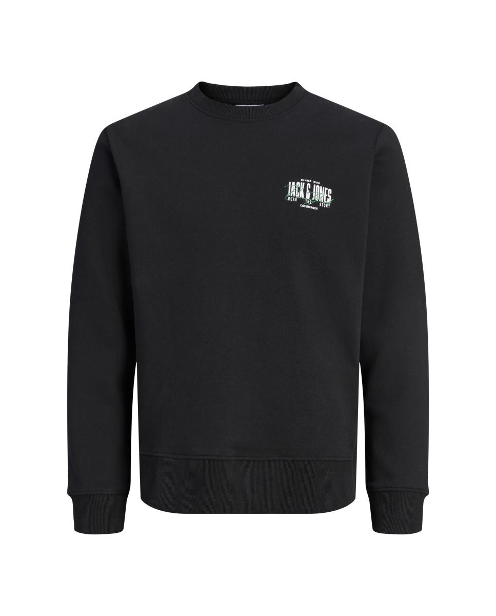 Sudadera de hombre con cuello redondo - Jack & Jones - Negro Negro-6