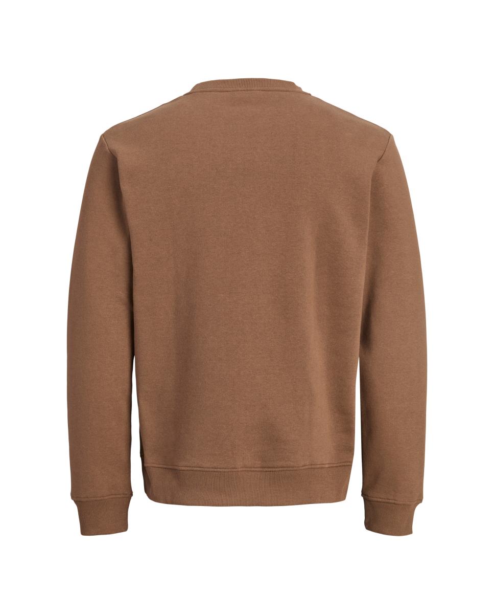 Sudadera de hombre con cuello redondo - Jack & Jones - Marrón Marrón-2