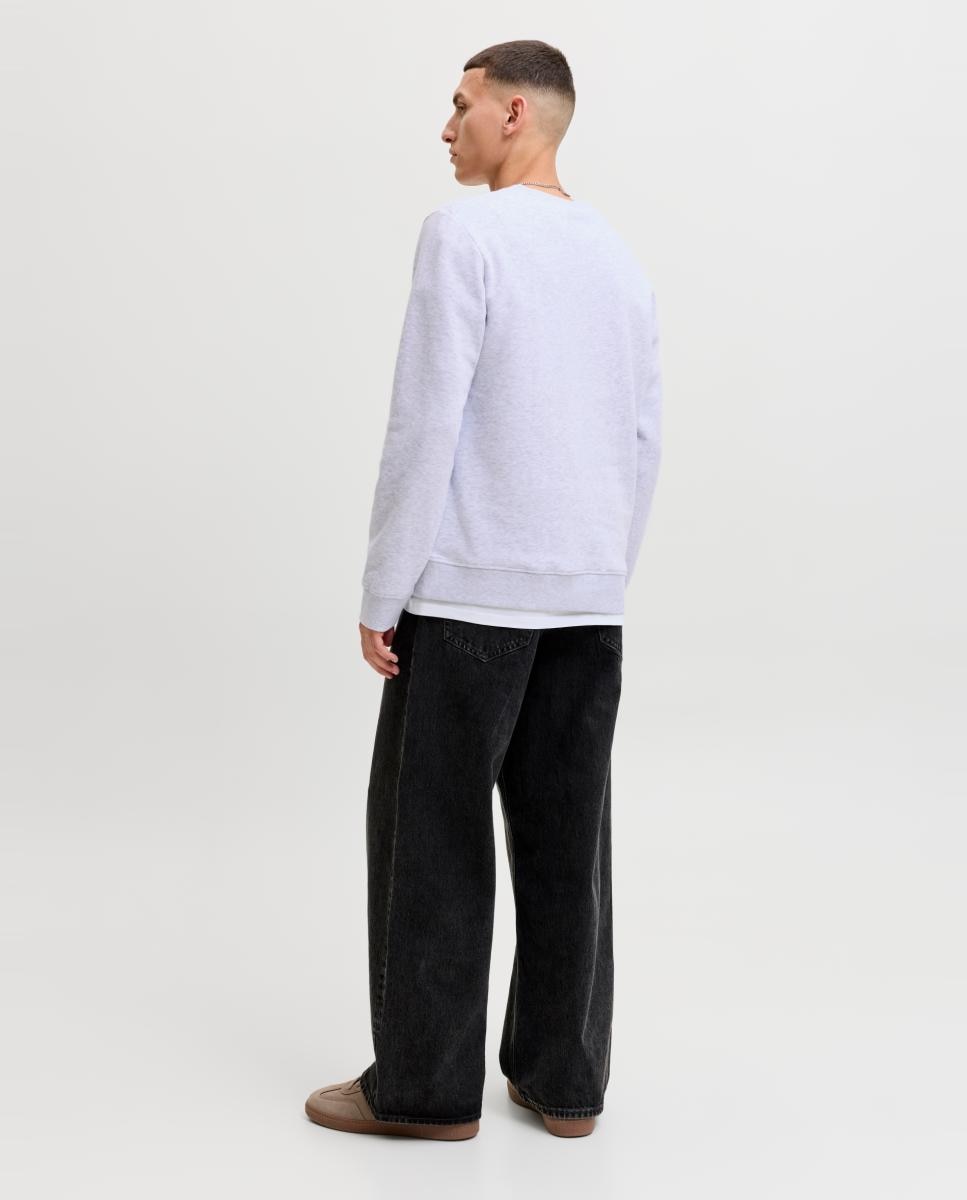 Sudadera de hombre con cuello redondo - Jack & Jones - Gris claro Gris claro-2