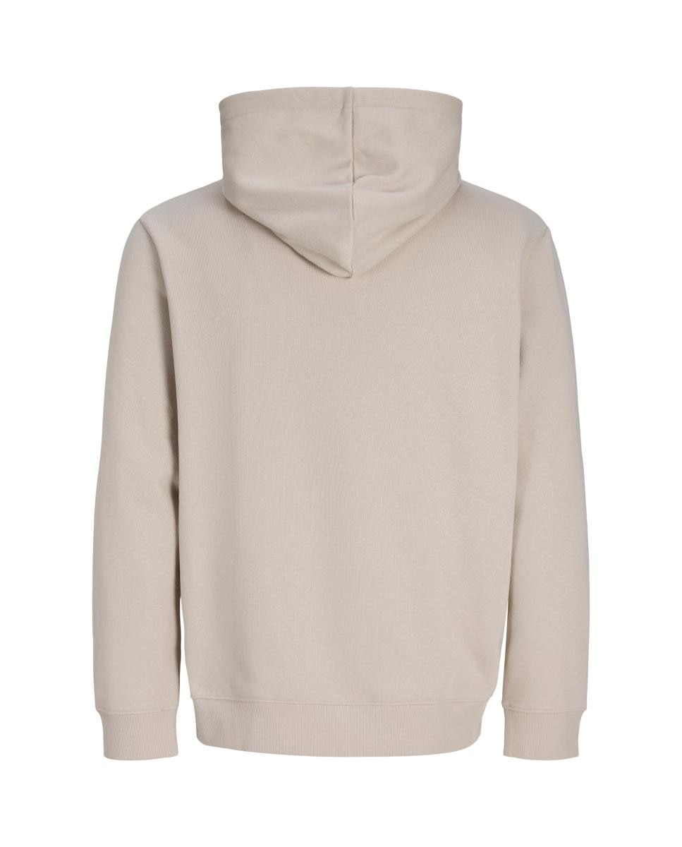 Sweatshirt com Capuz e Estampado à Frente Creme-7