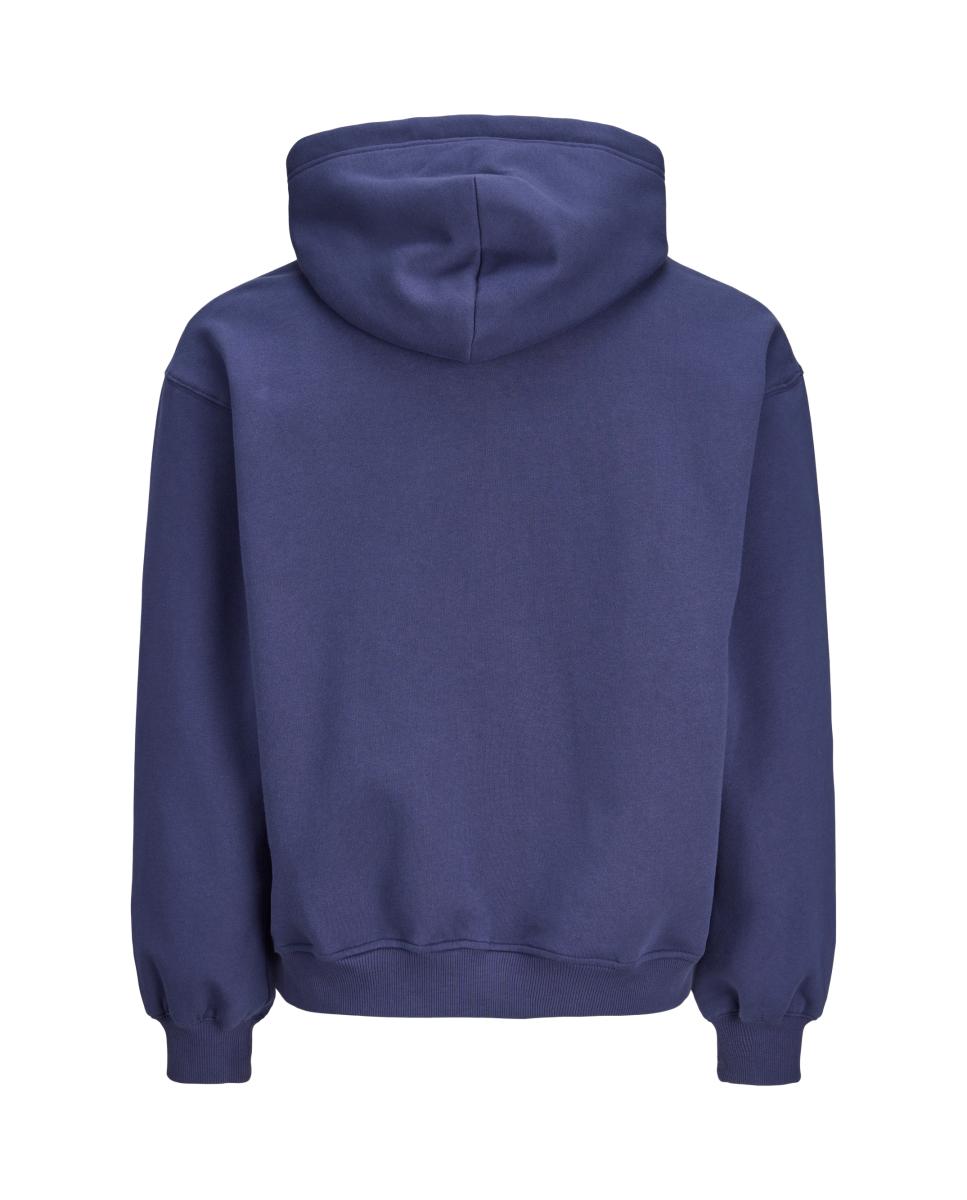 Sudadera de hombre con cremallera y capucha - Jack & Jones - Azul Azul-6