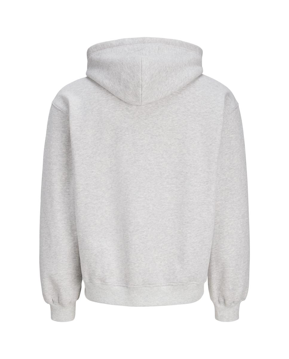Sudadera de hombre con cremallera y capucha - Jack & Jones - Gris claro Gris claro-2