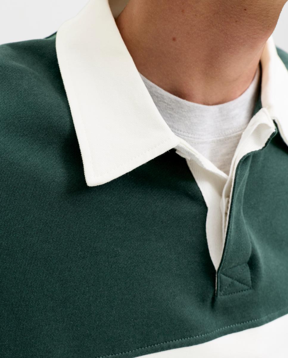 Polo de hombre de manga larga - Jack & Jones - Verde Verde-5