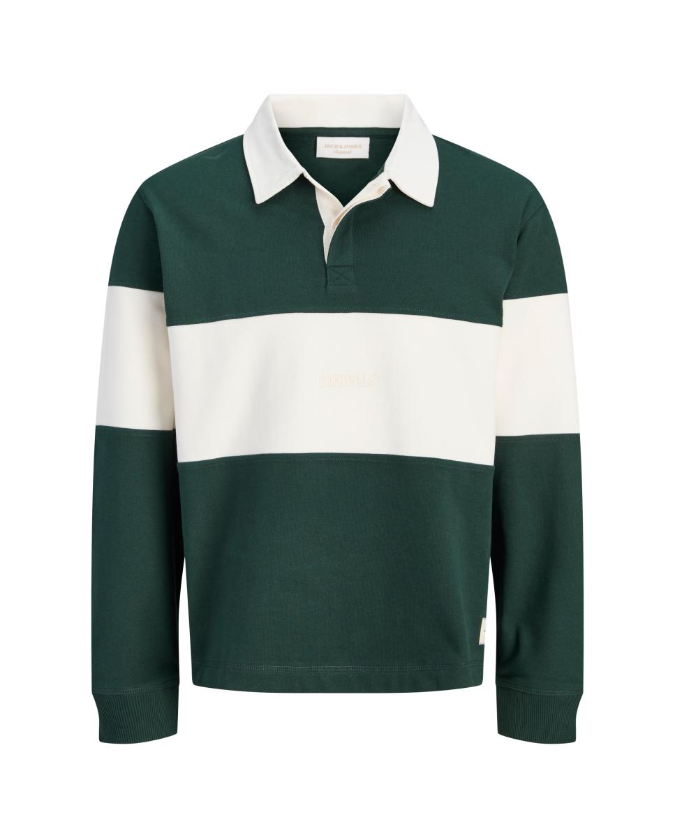 Polo de hombre de manga larga - Jack & Jones - Verde Verde-6