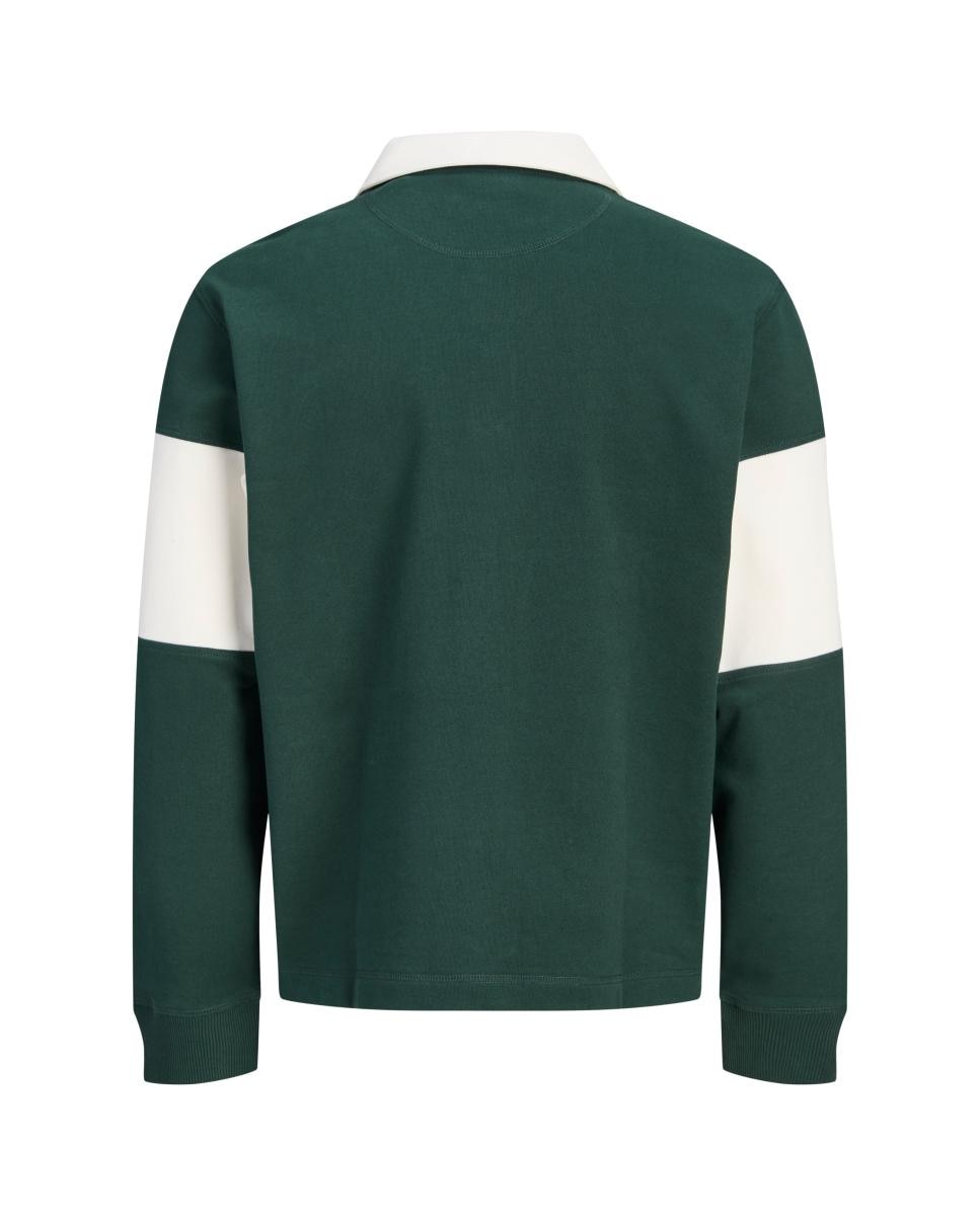 Polo de hombre de manga larga - Jack & Jones - Verde Verde-7