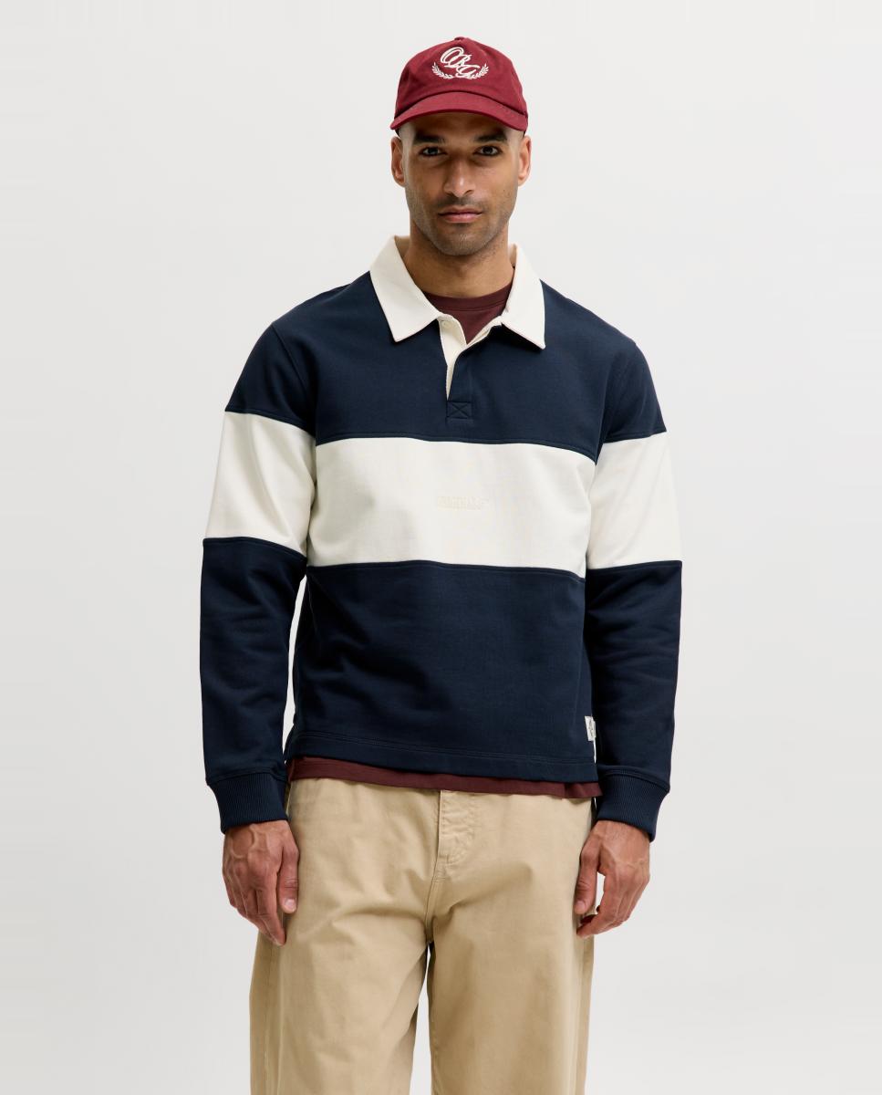 Imagen 0 de Polo de hombre de manga larga Azul