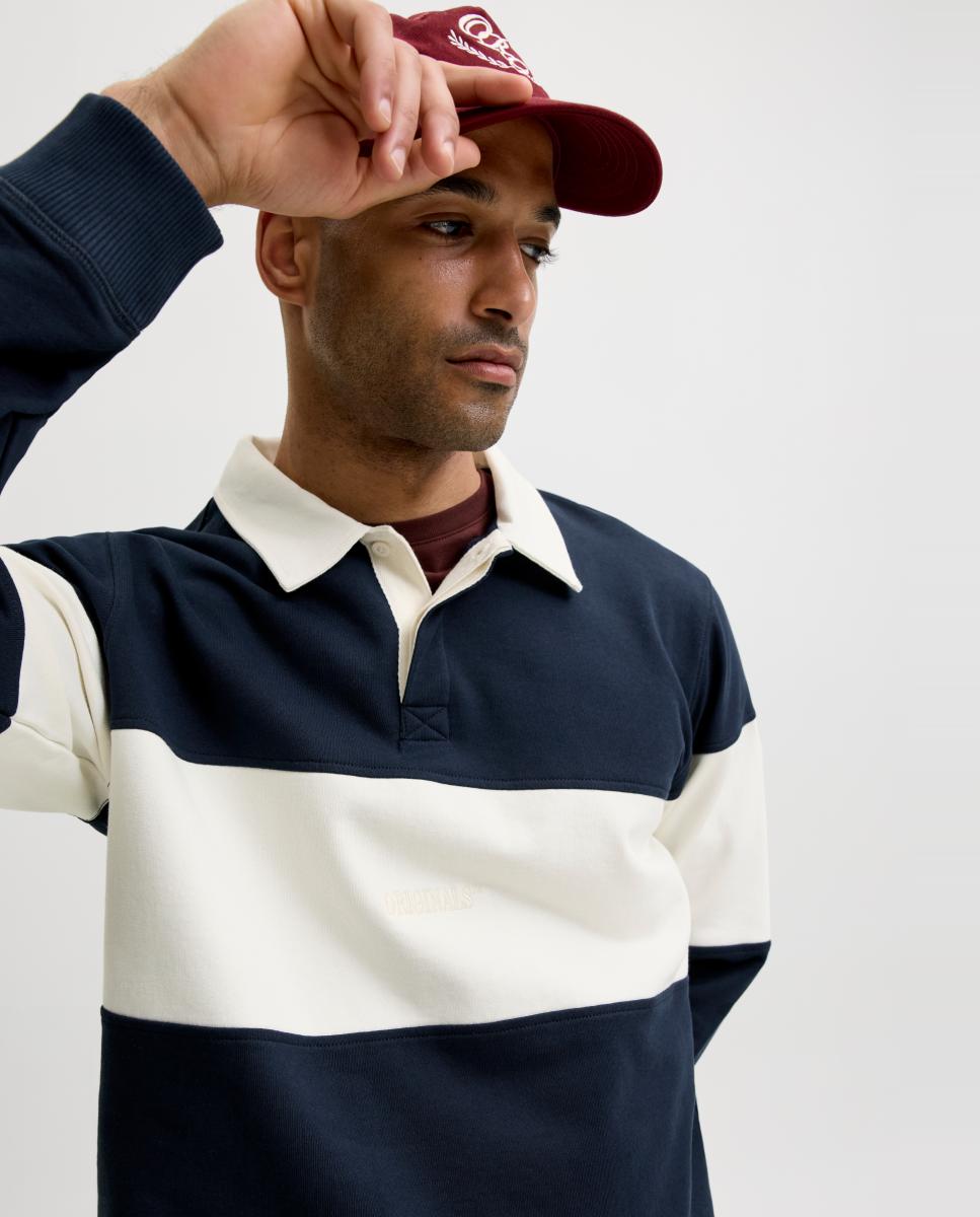 Polo de hombre de manga larga - Jack & Jones - Azul Azul-3