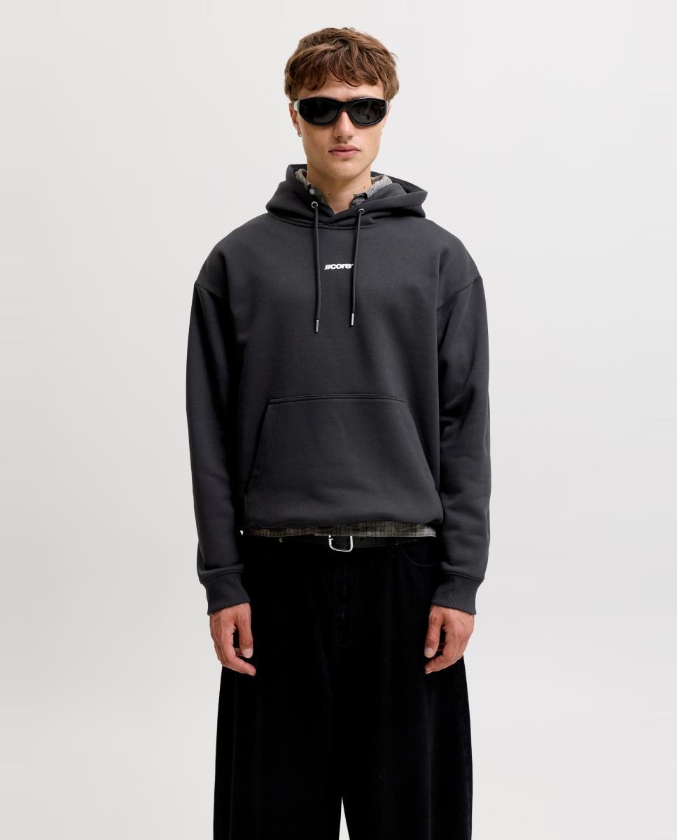 Imagen 1 de Sudadera de hombre con capucha y bolsillo - Jack & Jones - Negro Negro