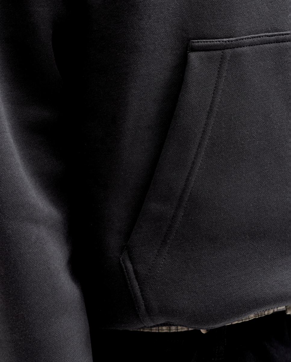 Imagen 4 de Sudadera de hombre con capucha y bolsillo - Jack & Jones - Negro Negro