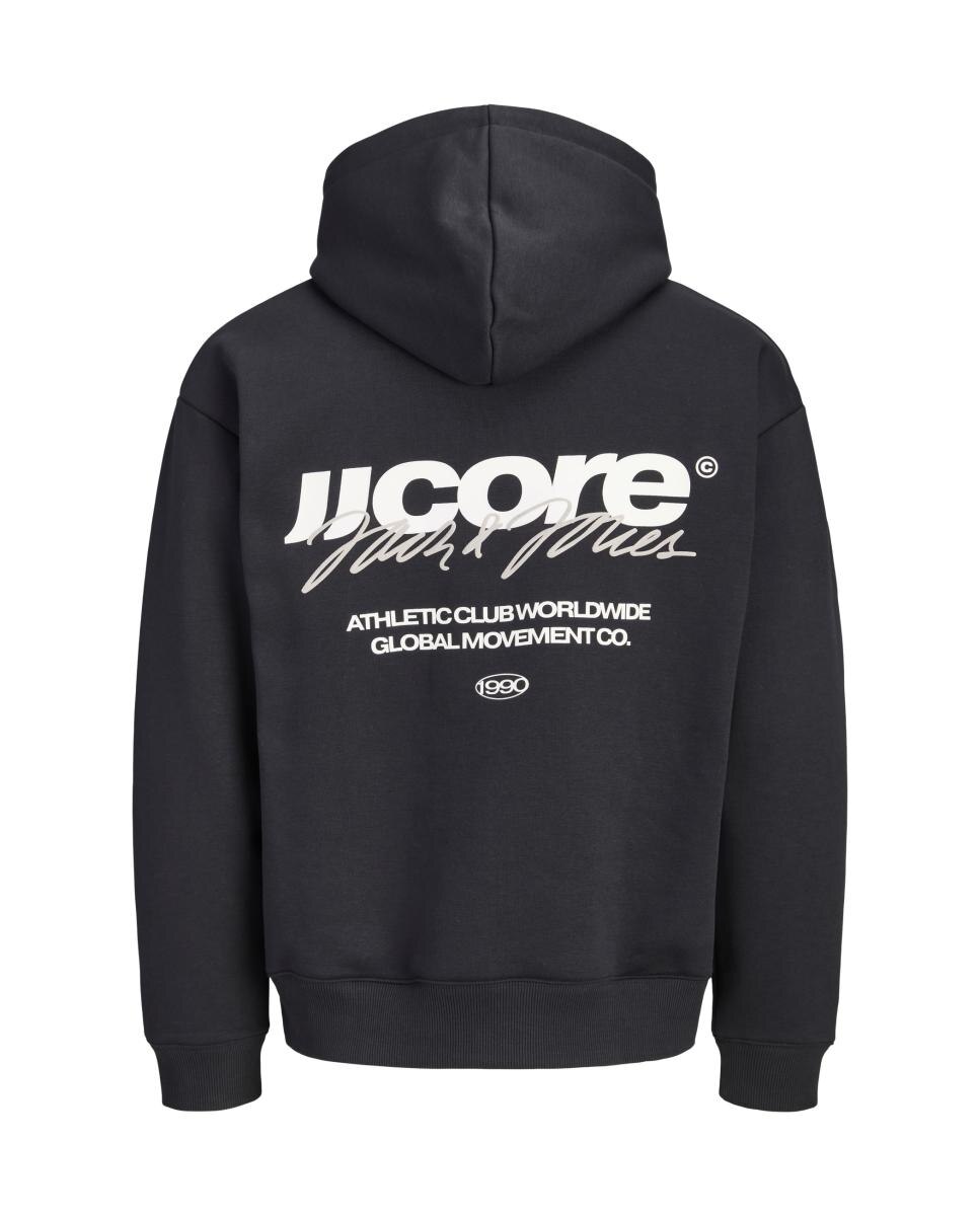 Imagen 7 de Sudadera de hombre con capucha y bolsillo - Jack & Jones - Negro Negro