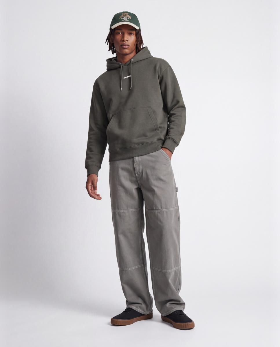 Imagen 3 de Sudadera de hombre con capucha y bolsillo - Jack & Jones - Verde Verde