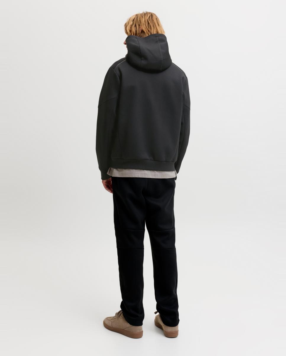 Sudadera de hombre con cremallera y capucha - Jack & Jones - Negro Negro-2