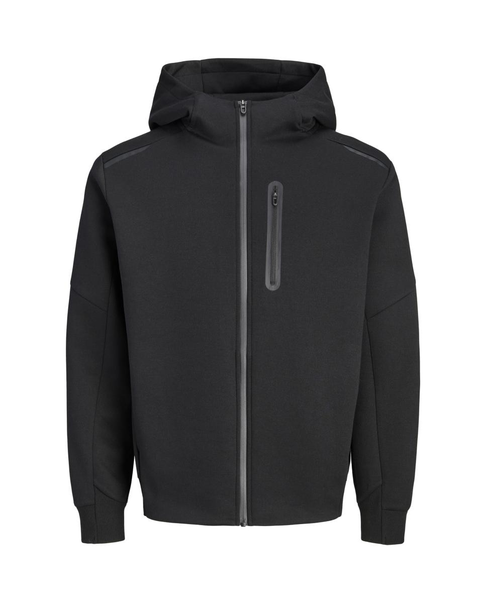 Sudadera de hombre con cremallera y capucha - Jack & Jones - Negro Negro-6