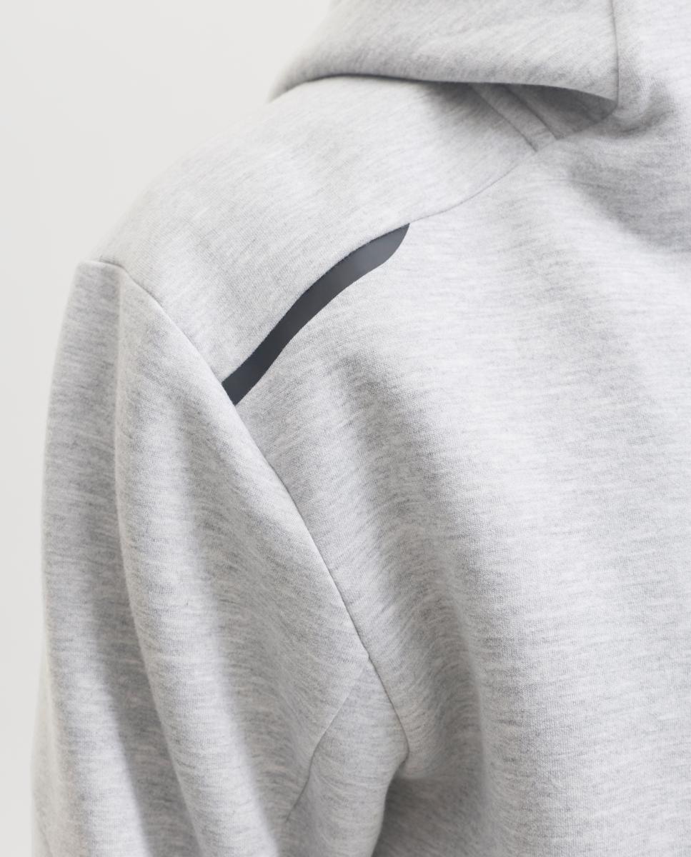 Sudadera de hombre con cremallera y capucha - Jack & Jones - Gris claro Gris claro-4