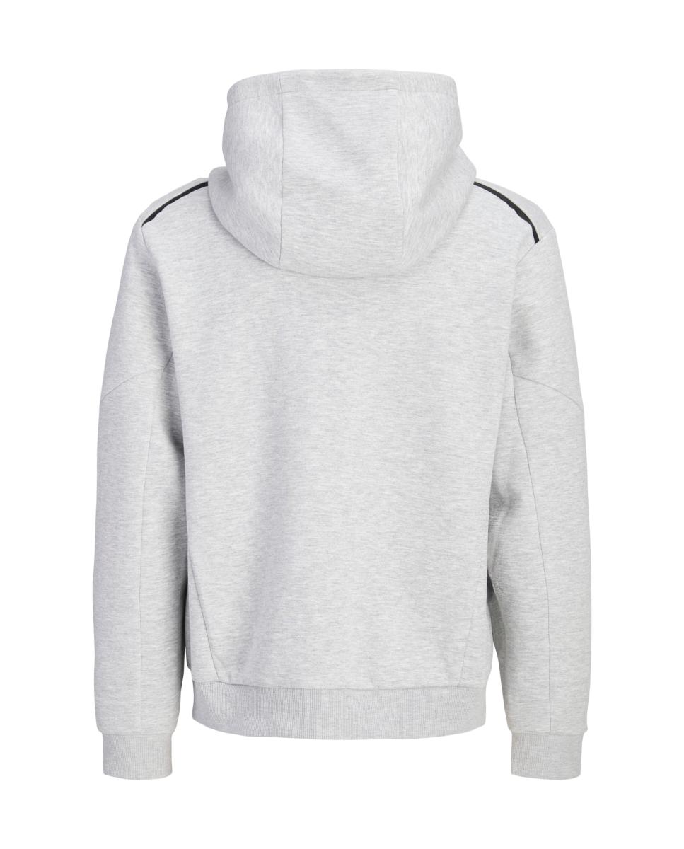 Sudadera de hombre con cremallera y capucha - Jack & Jones - Gris claro Gris claro-6
