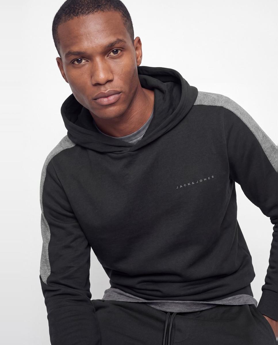 Sudadera de hombre con capucha - Jack & Jones - Negro Negro-3