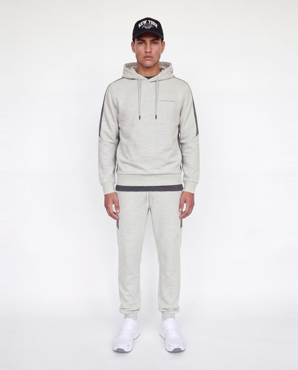 Sudadera de hombre con capucha - Jack & Jones - Gris claro Gris claro-7