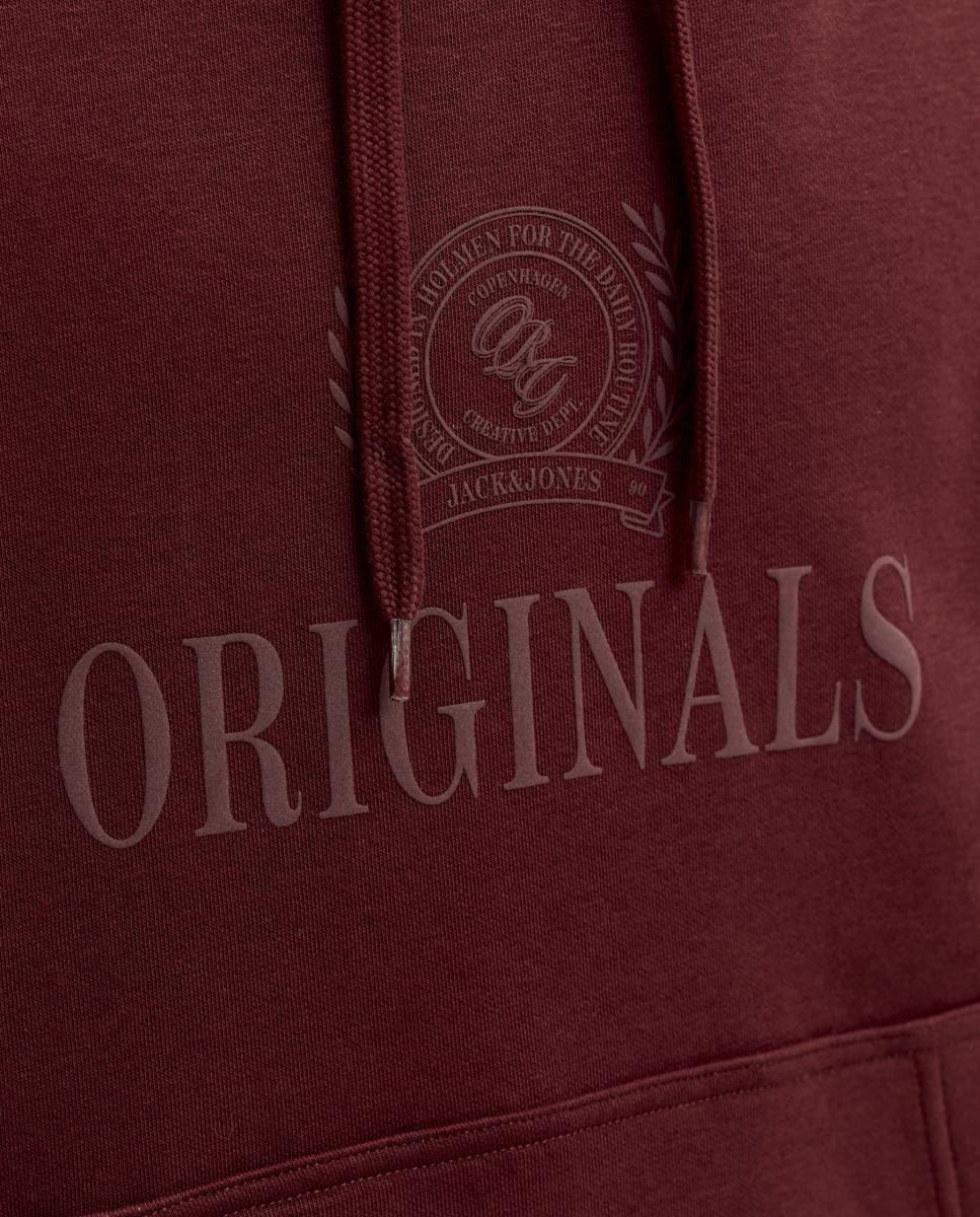Sudadera de hombre con capucha y bolsillo frontal - Jack & Jones - Marrón Marrón-5