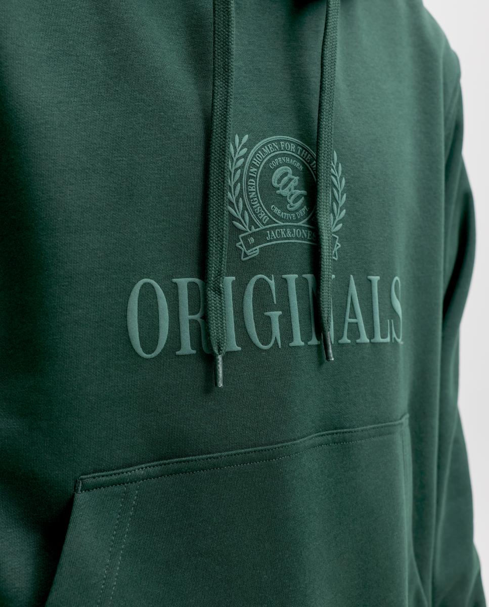 Sudadera de hombre con capucha y bolsillo frontal - Jack & Jones - Verde Verde-4
