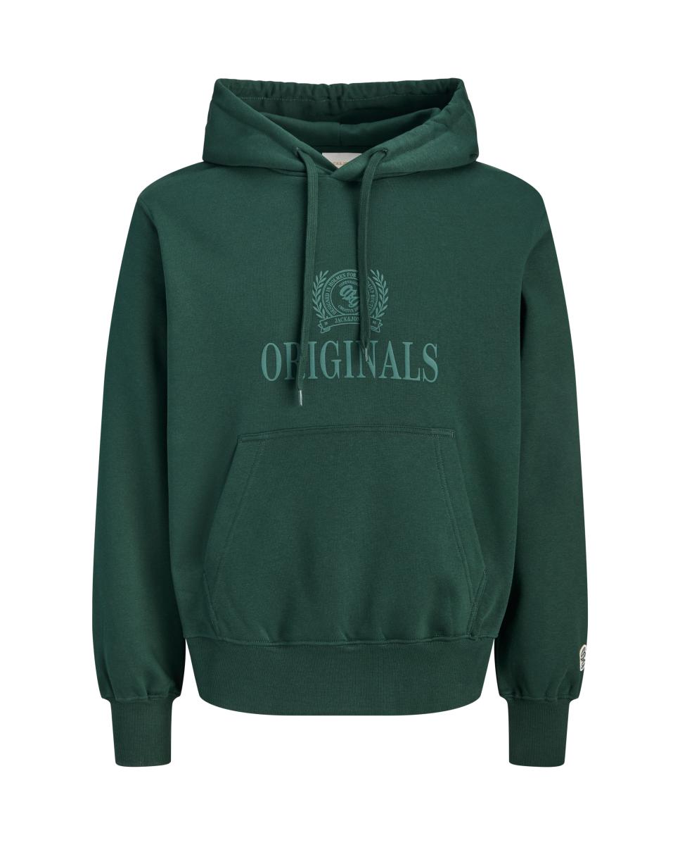 Sudadera de hombre con capucha y bolsillo frontal - Jack & Jones - Verde Verde-6