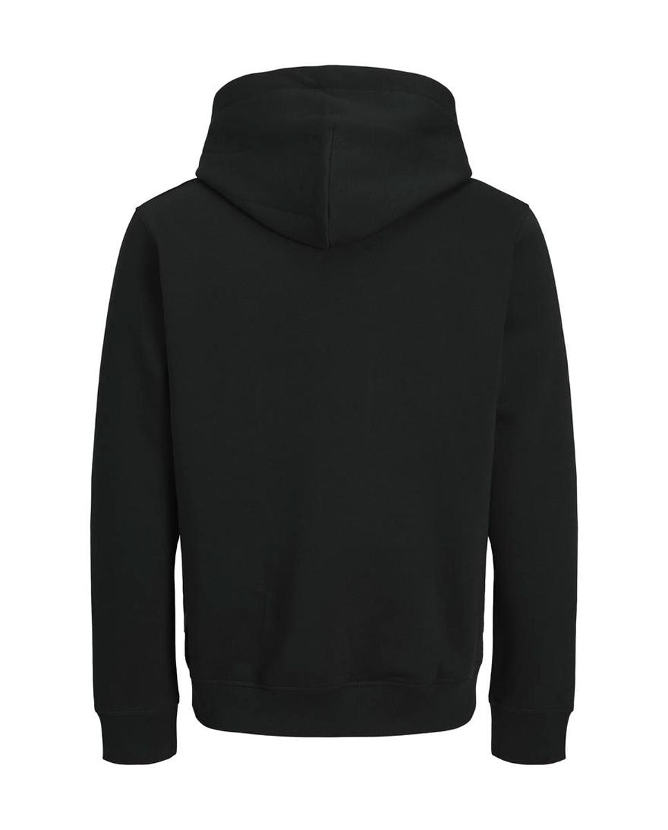 Sudadera de hombre con capucha y estampado frontal - Jack & Jones - Negro Negro-2