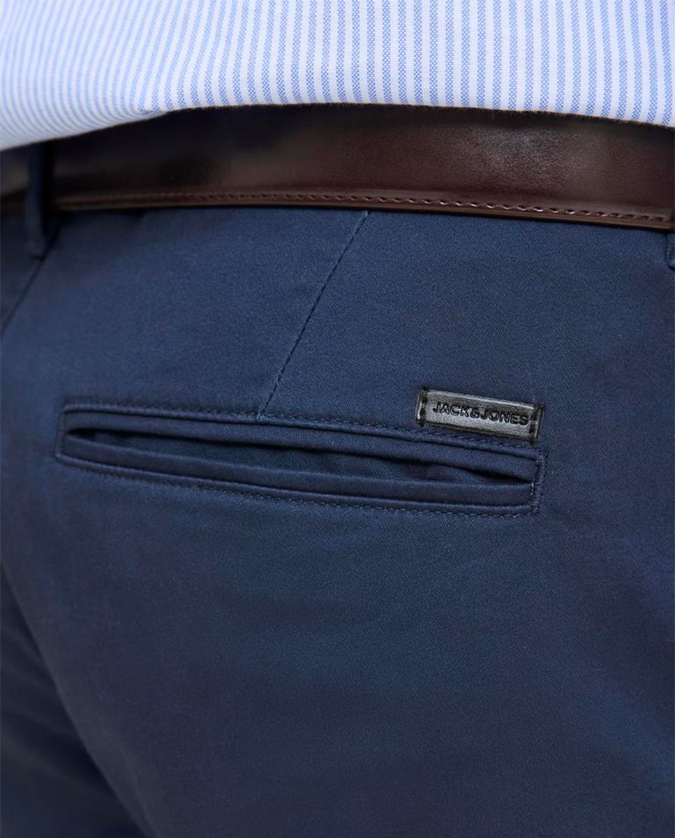 Bermudas chino de algodão BCI azul-marinho Azul-marinho-6